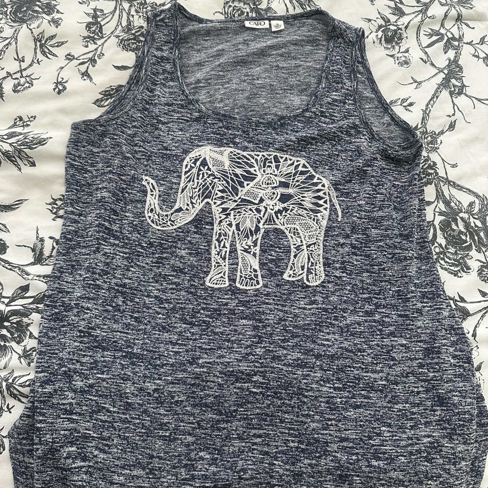 Elephant Print Blouse